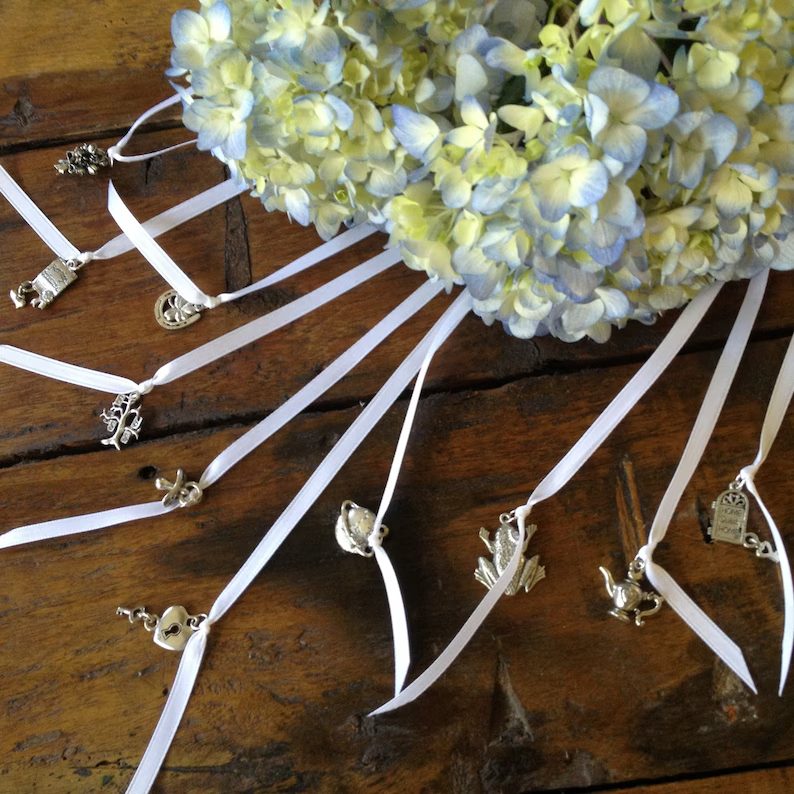 Wedding Cake Charms or Cake Pulls for Bridesmaid Luncheon