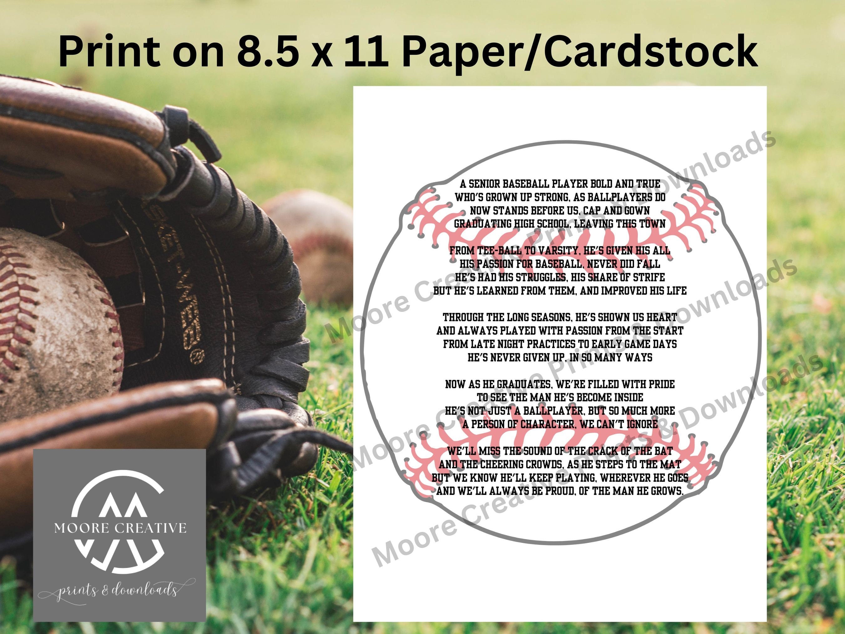 Senior Baseball Graduation Gift Senior Baseball Gifts High School Senior Baseball Gift