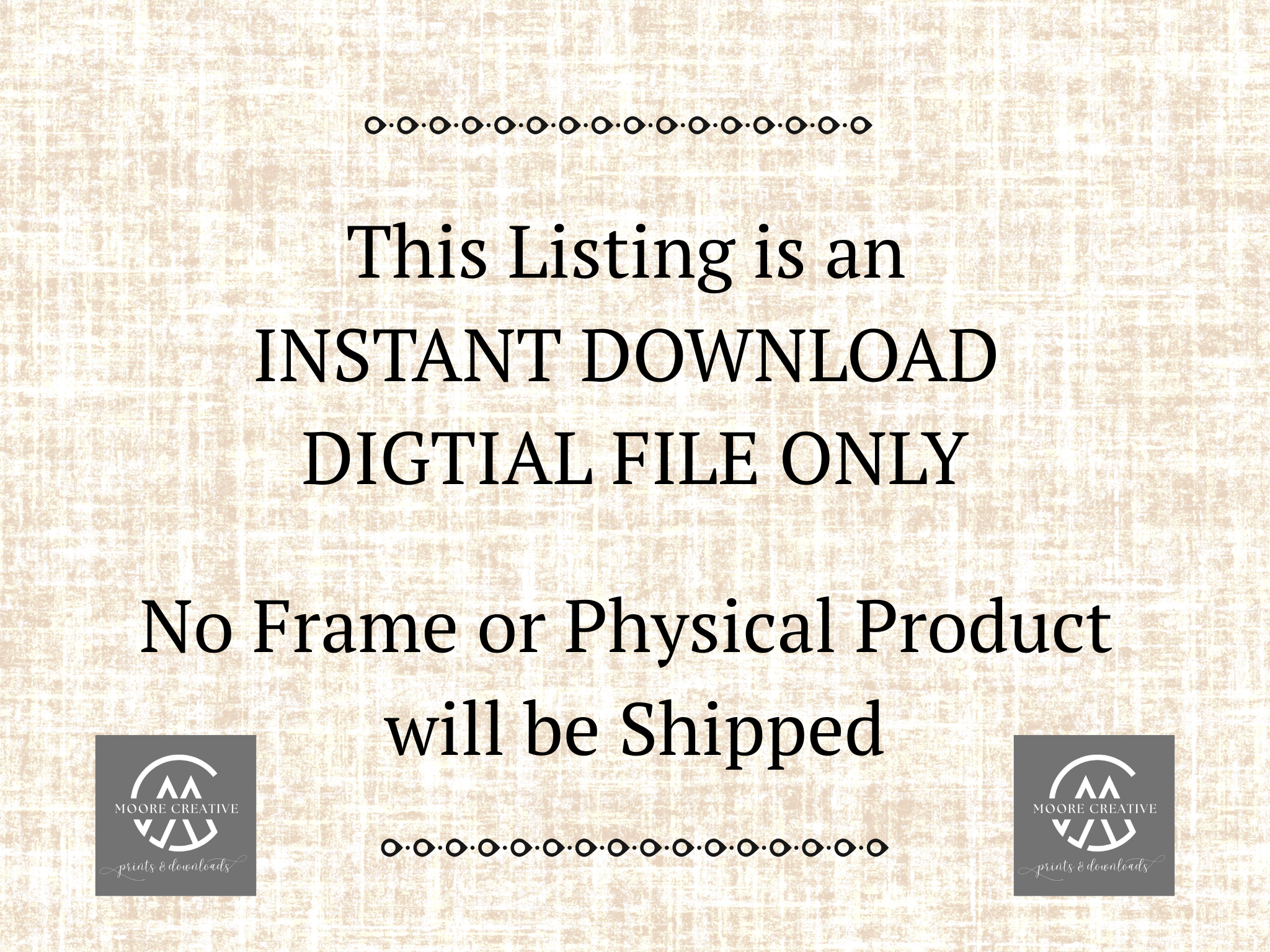 Digital file only