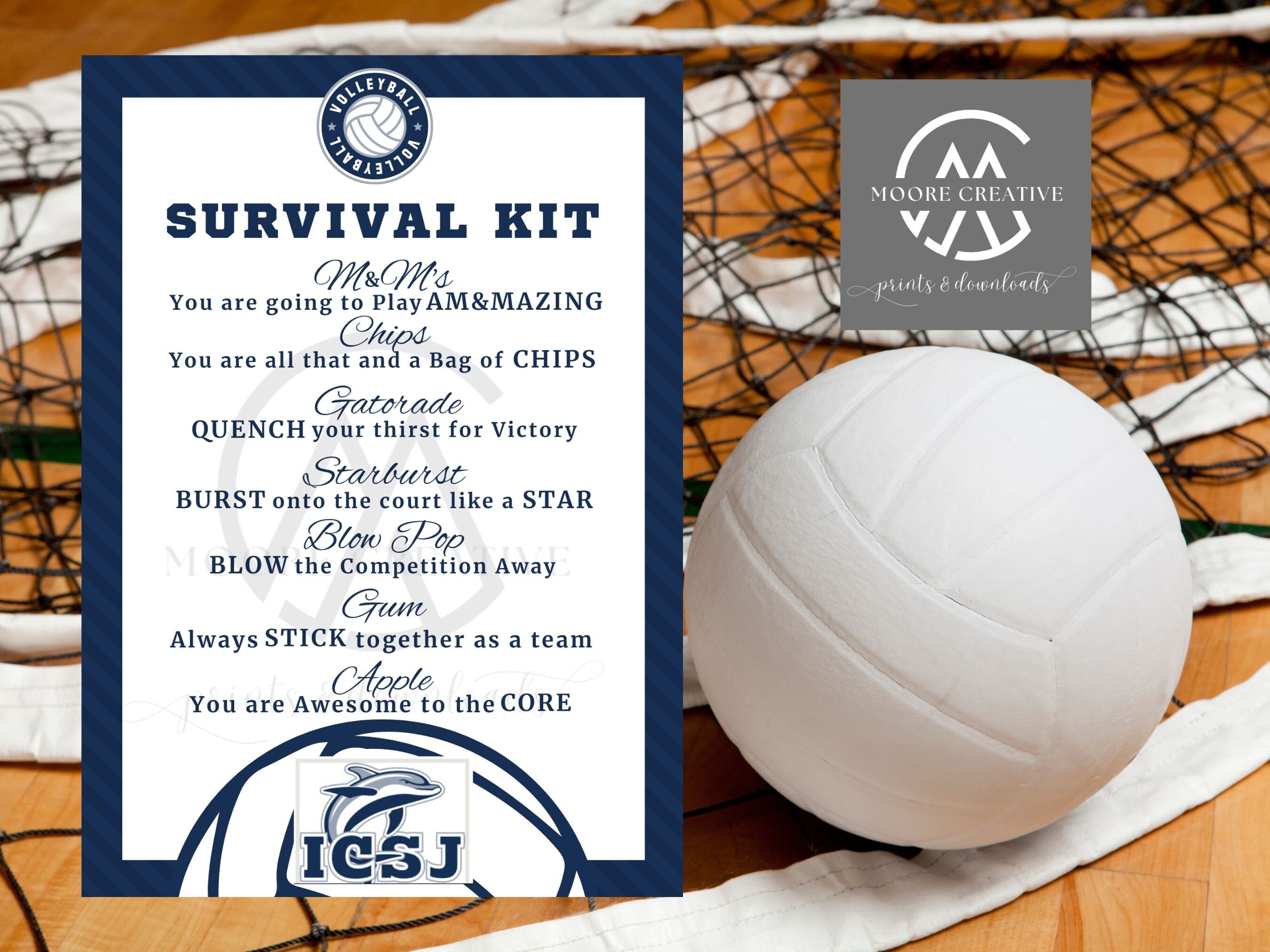 PERSONALIZED Volleyball Survival Kit, Volleyball Sign, Personalized Volleyball Sign, Volleyball AAU Nationals, Add Logo or Custom Team Name