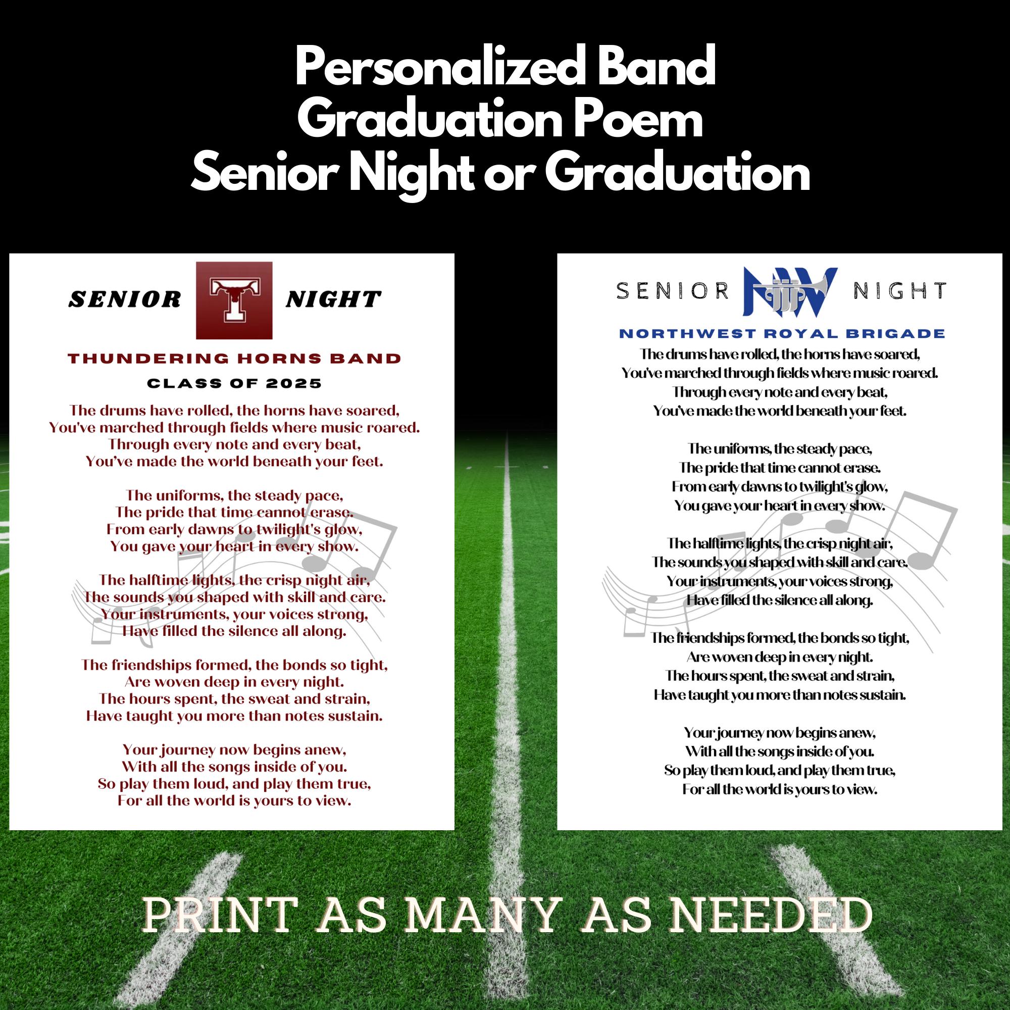 Marching Band Gifts Band Senior Night Gift High School Band Marching Marching Band is my Favorite Season Class of 2027 HS Band Member Gifts