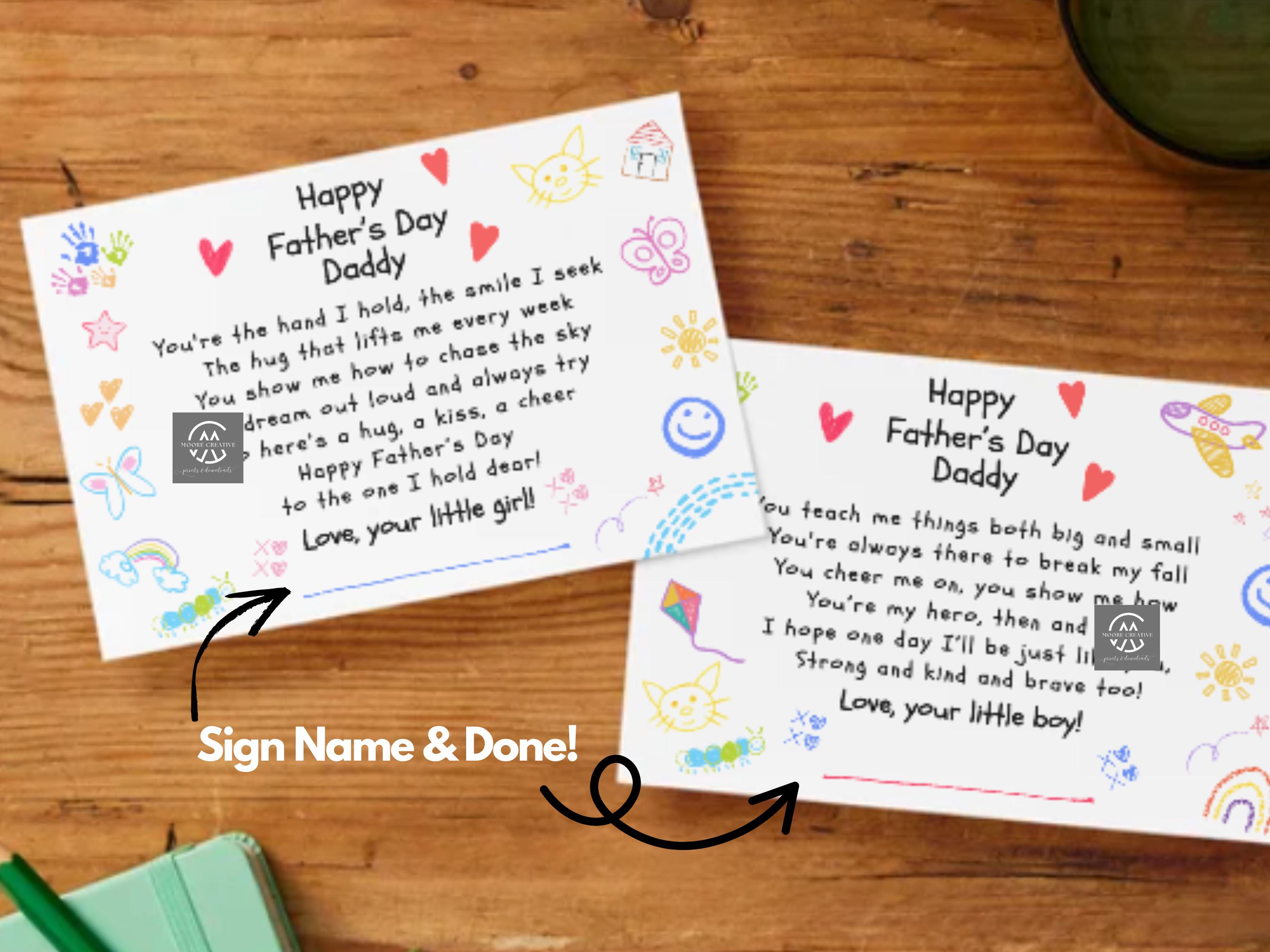 All About Dad Father's Day Fill In Card Preschool Craft All About My Daddy Son Fathers Day Idea Daddy's Little Boy Poem Instant Download
