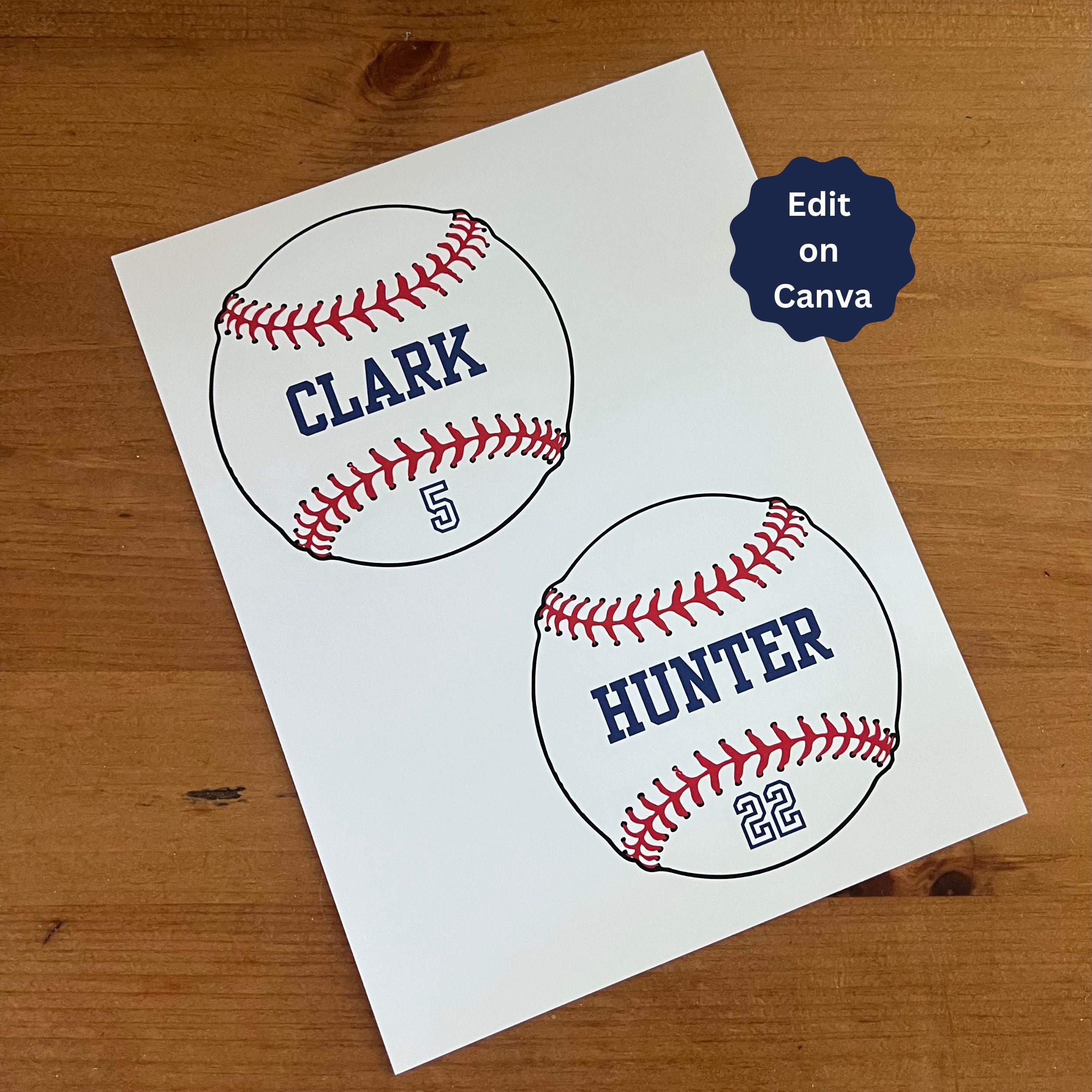Baseball Tag Baseball Favor Baseball Gift Tag for Goodie Bag Baseball Printable Gift Bag Player Printable Editable Custom Team Party Banquet