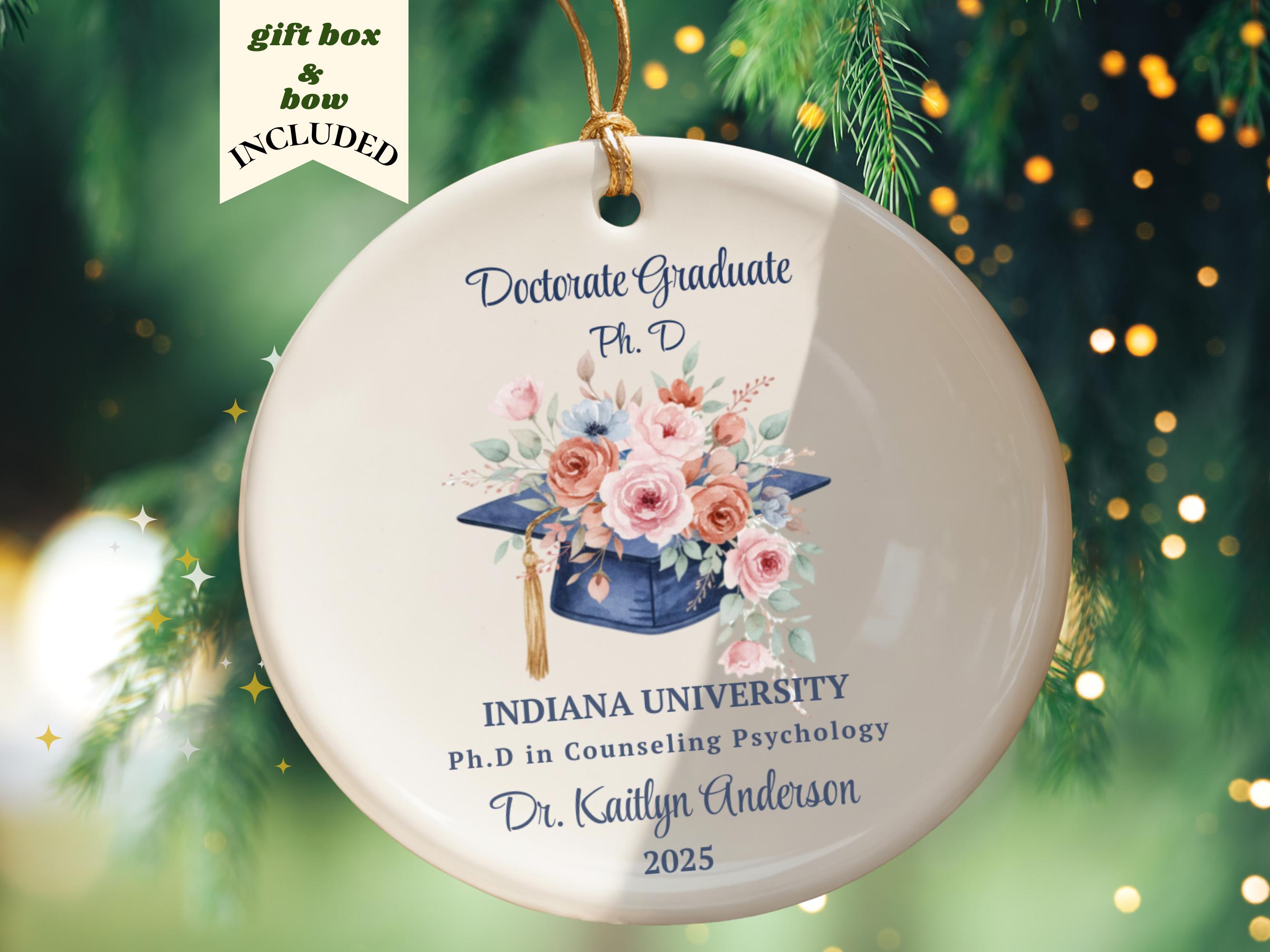 Personalized Doctor Ornament Doctorate Degree New Doctor Graduation Gift 2026 2026 Custom DR Keepsake Gifts for Her Custom Gift Ideas PHD