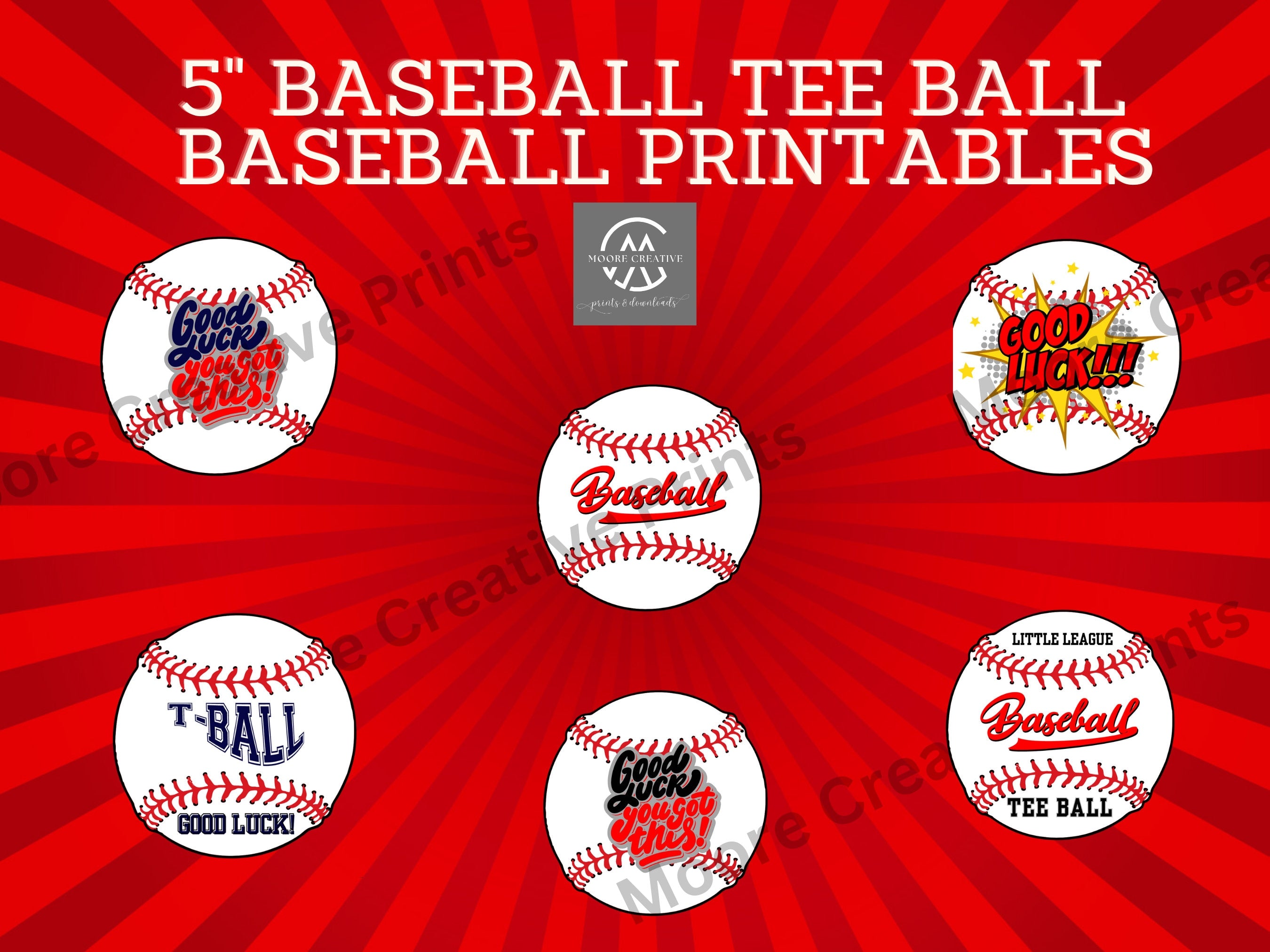 5 inch baseball tee ball printables