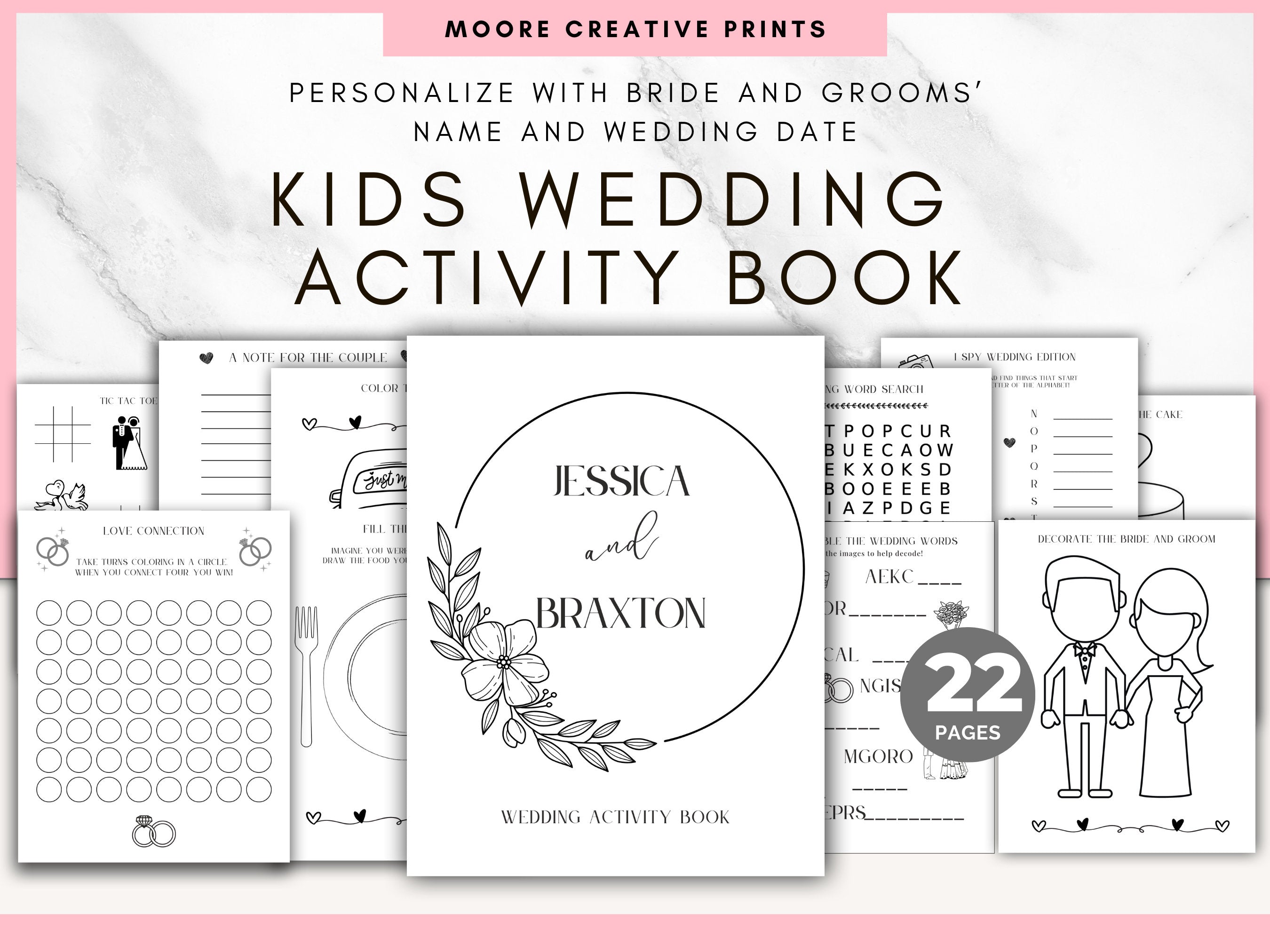 Wedding Activity Page