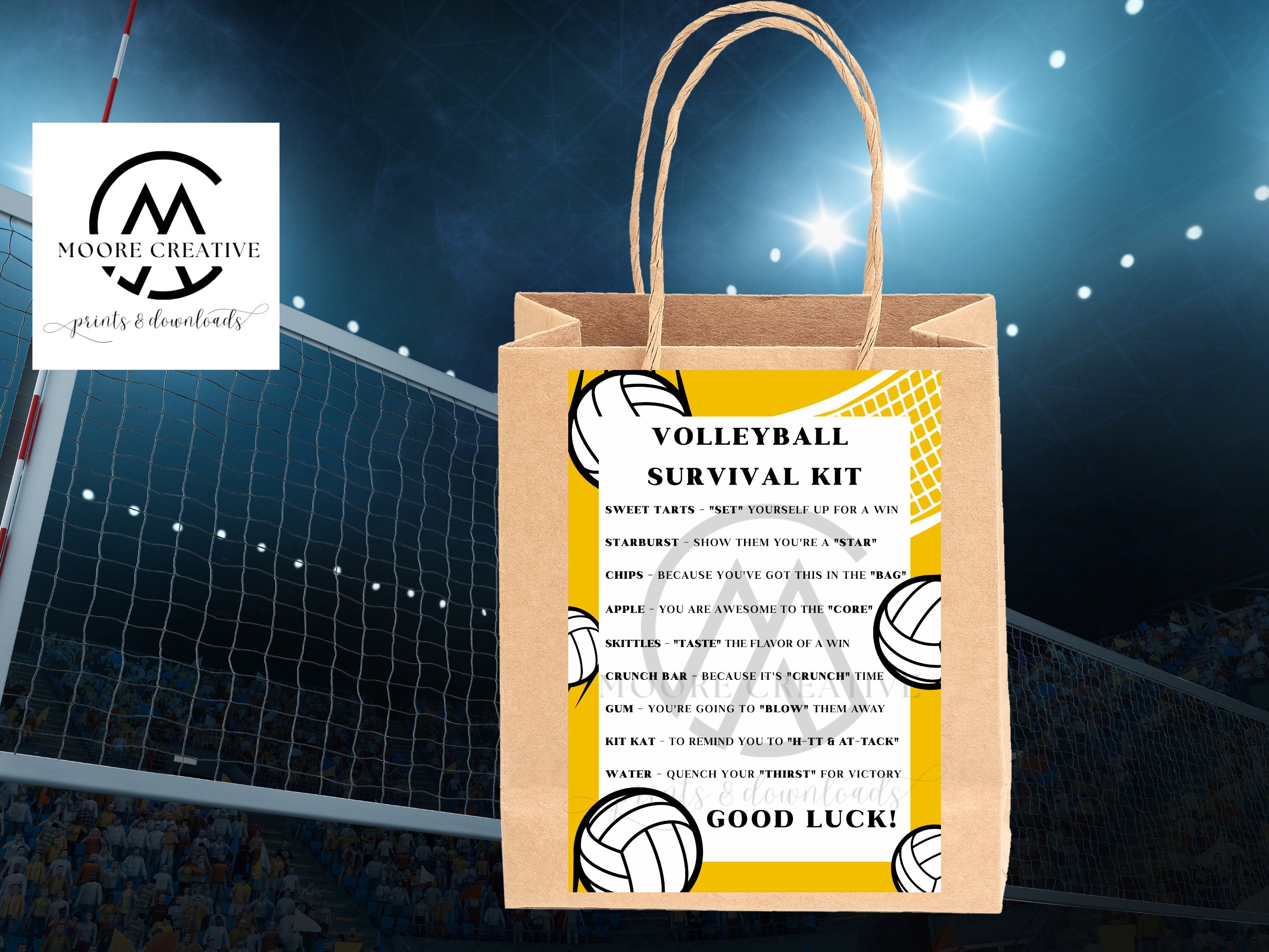volleyball survival kits prints do it yourself