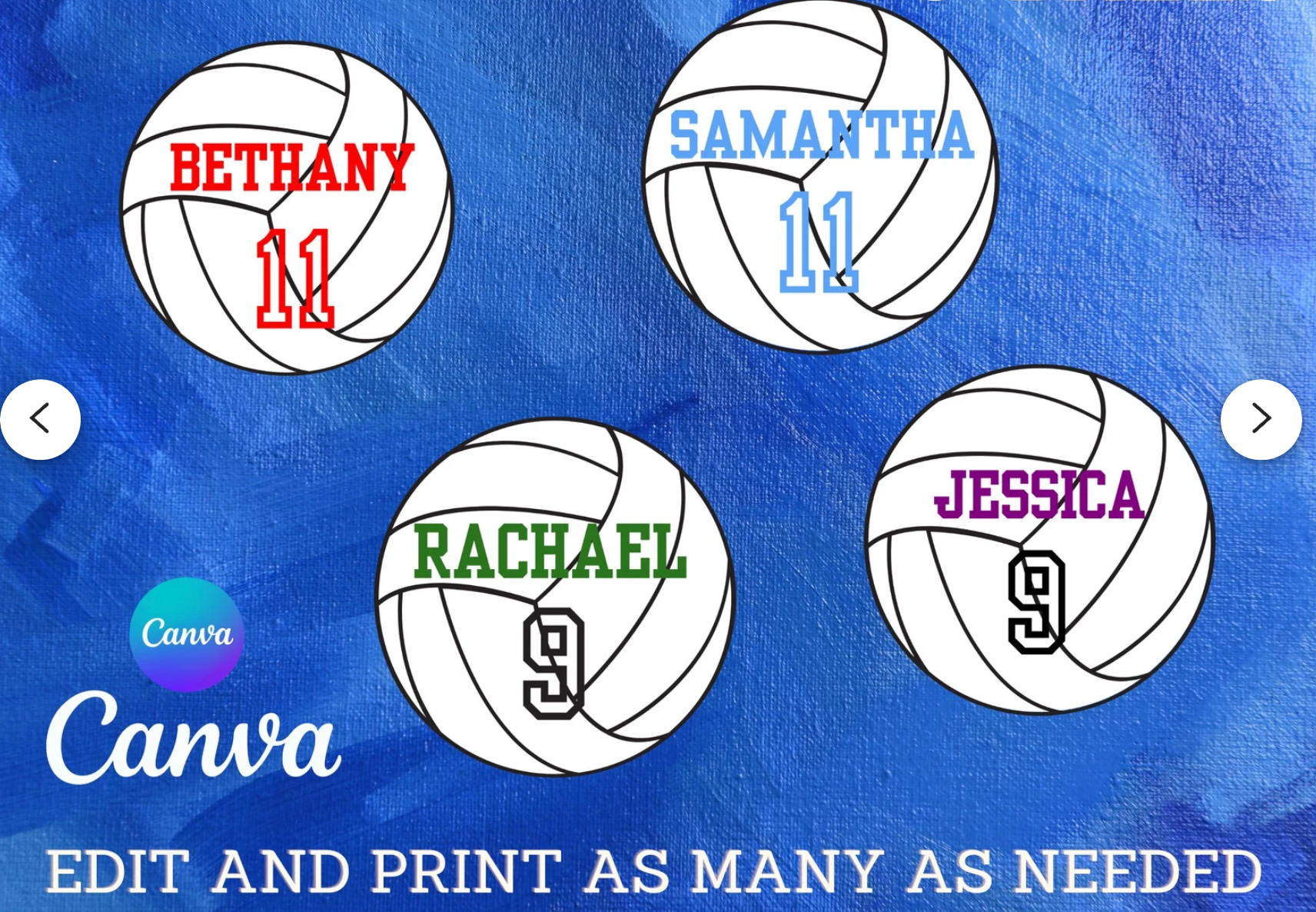 Elevate Your Volleyball Team Spirit with Customizable Locker Signs or 5" Custom Volleyball Digital Downloads