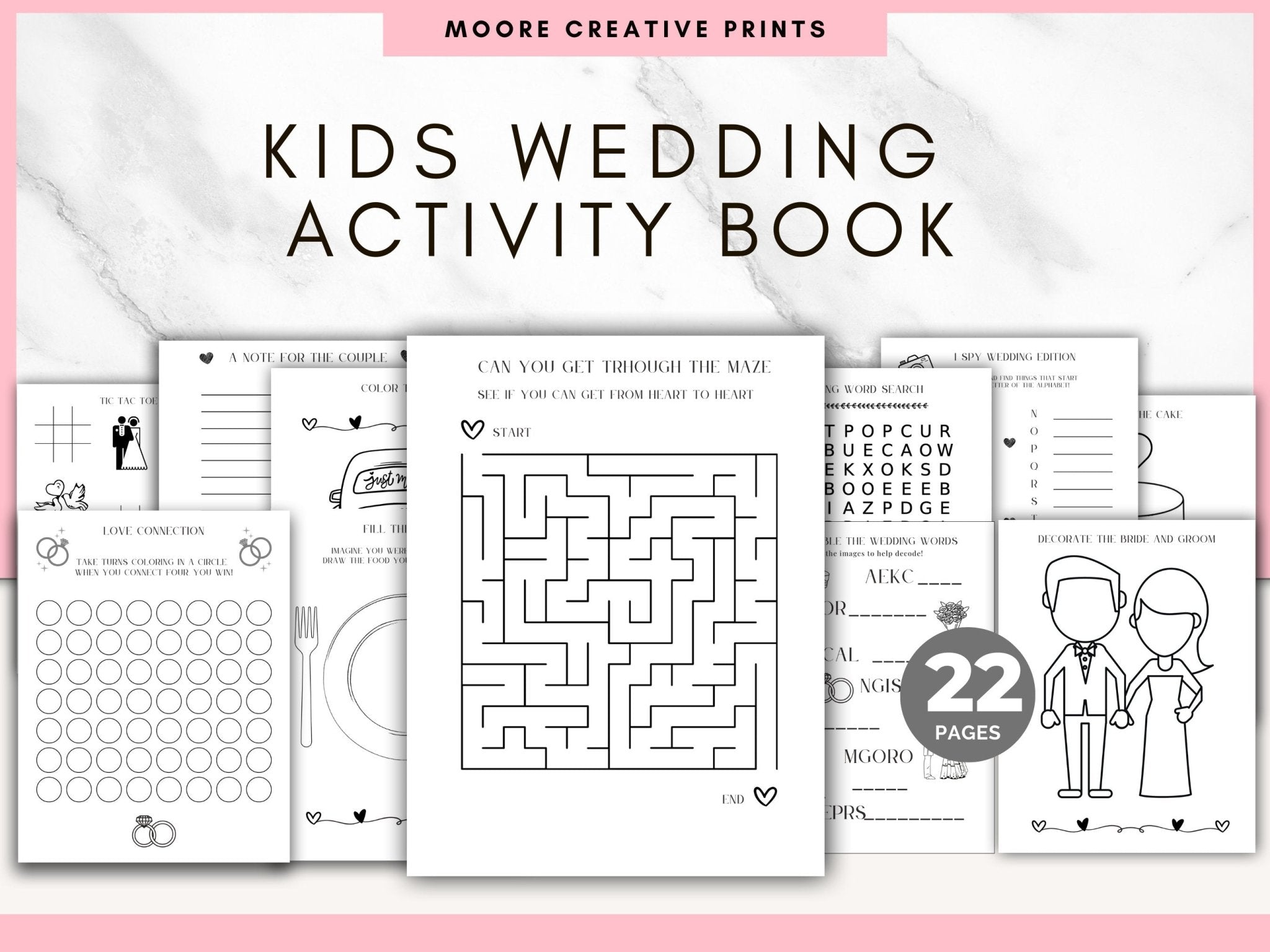 Wedding Activity Book