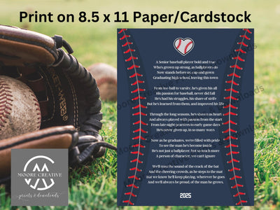 Senior Baseball Gift Graduation Baseball Senior Night Gifts Team Baseball Gift