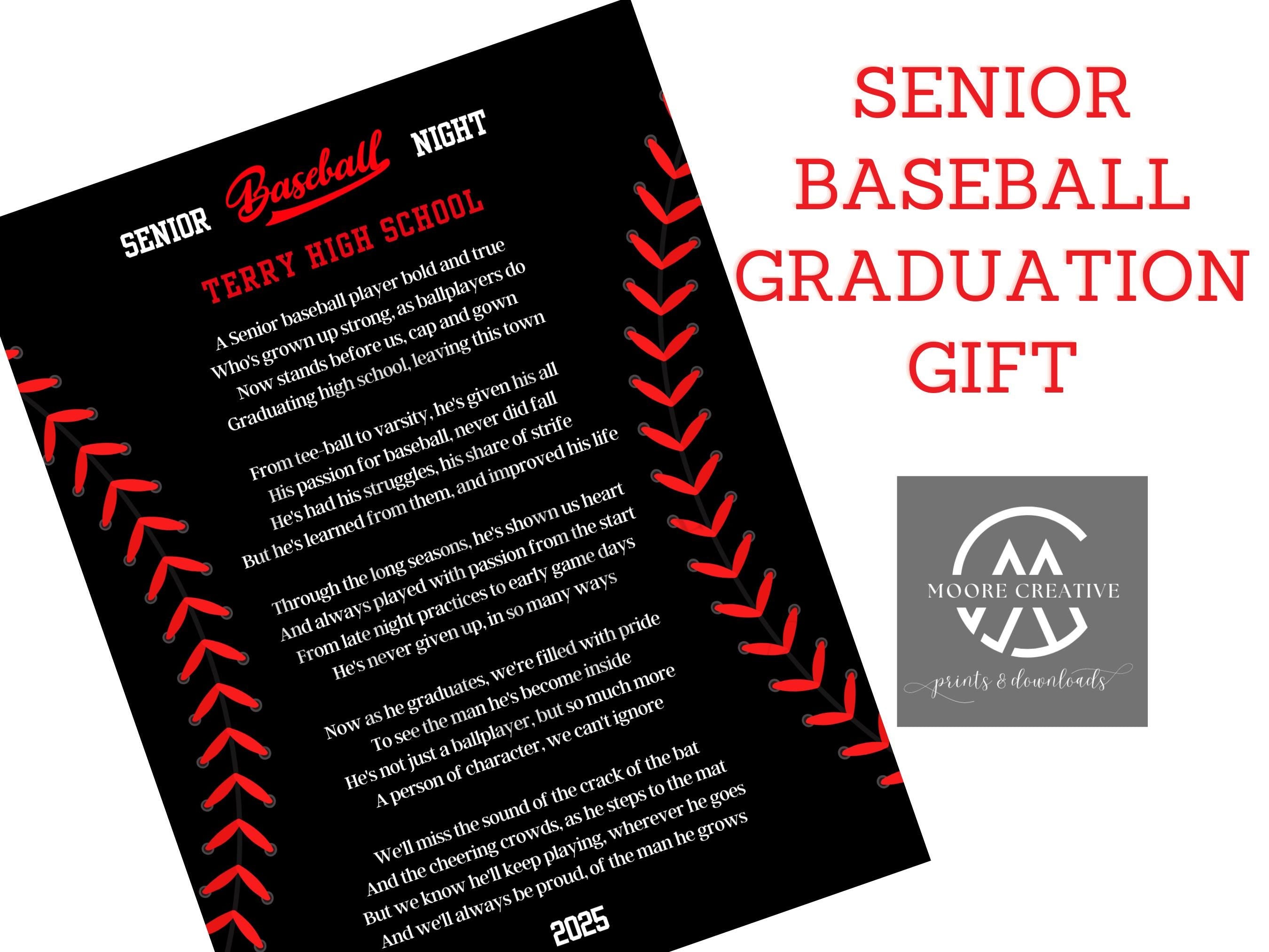 Senior Baseball Gifts Baseball Senior Night Senior Night Baseball