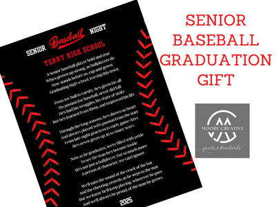 Senior Baseball Gifts Baseball Senior Night Senior Night Baseball