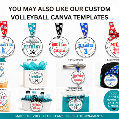Volleyball Survival Kit Volleyball Team Gifts Survival Kits Team Digital Favors