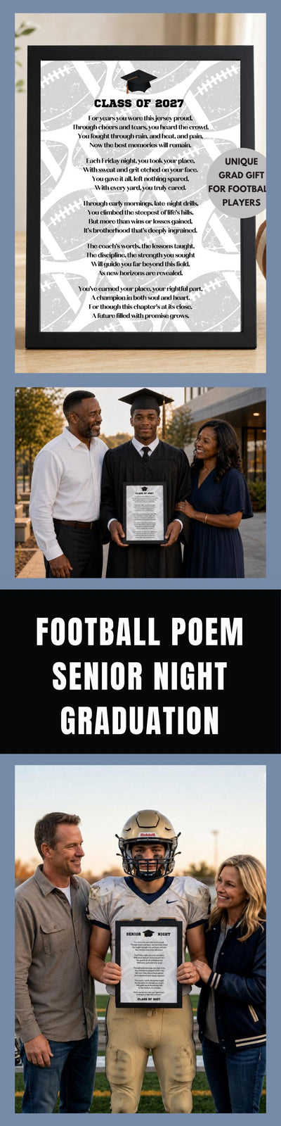 Football Senior Night Senior Football Team Gift Senior Night Football Players