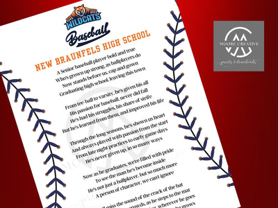 Senior Baseball Gifts Baseball Senior Night Senior Night Baseball