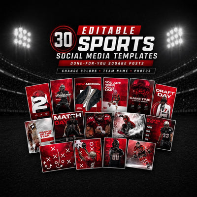 Basketball Sports Social Media Templates Canva Sports Basketball Team Templates Basketball Custom Game Day Graphic Instagram Posts 30 Square