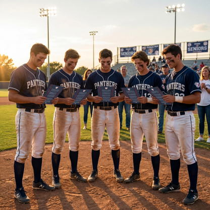 End of Season Gifts for Baseball Senior Night