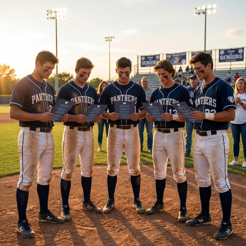 End of Season Gifts for Baseball Senior Night