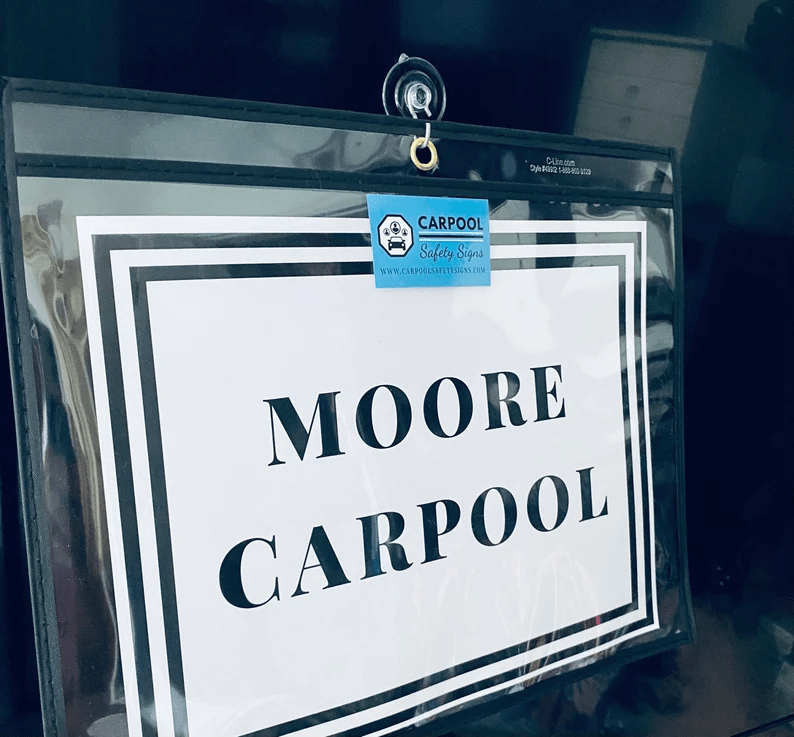 Car Rider Visual Sign Custom Carpool Lane Signs for School Pickup & Car Rider Signs – Moore ...