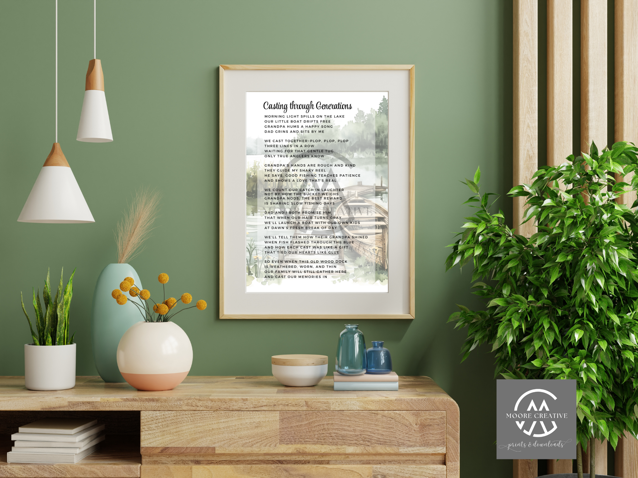 Gone Fishing Memorial Poem - Digital Download for Funeral Service, Sym
pathy Gift, Fisherman Tribute, Memorial Keepsake by David Ritter