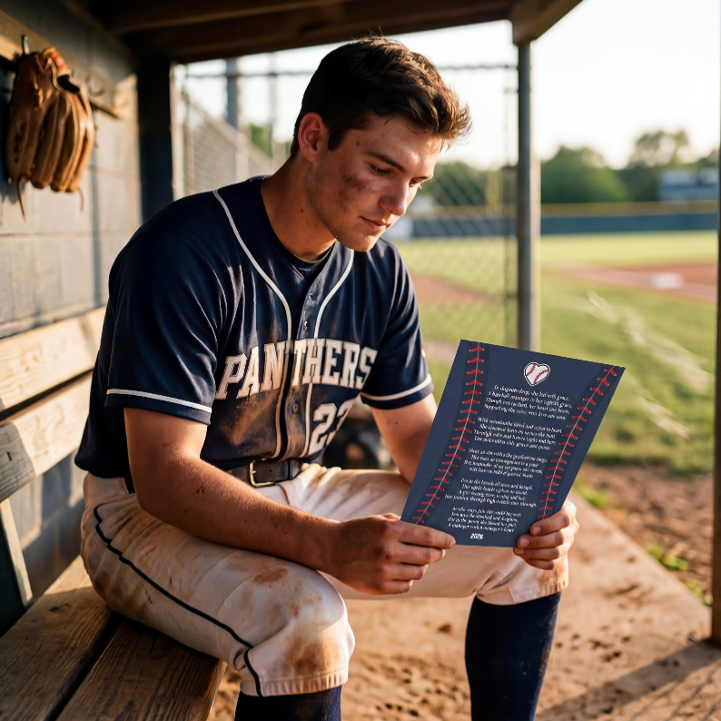 Senior Poem Baseball Gift Idea
