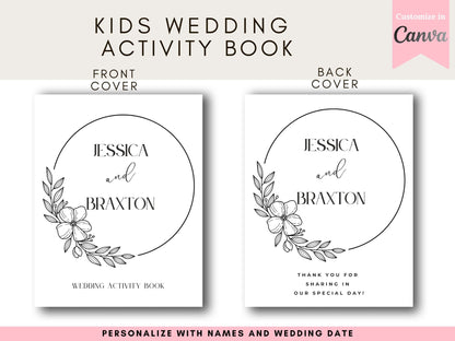 Wedding ideas,Activity Pack,Kids Wedding,Instant Download