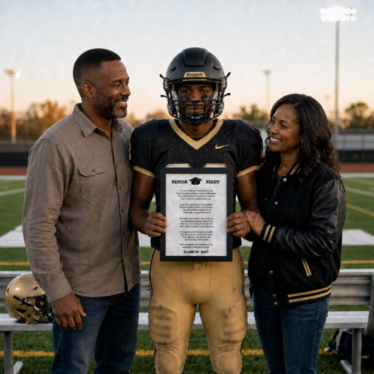 Senior Football Gift Senior Football Mom Gift to Son Football Poem Senior Night Football Unique Gift Senior Graduation Class of 2027 PDF