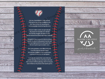 Senior Gift Class of 2026 or 2027 Senior Baseball Gift