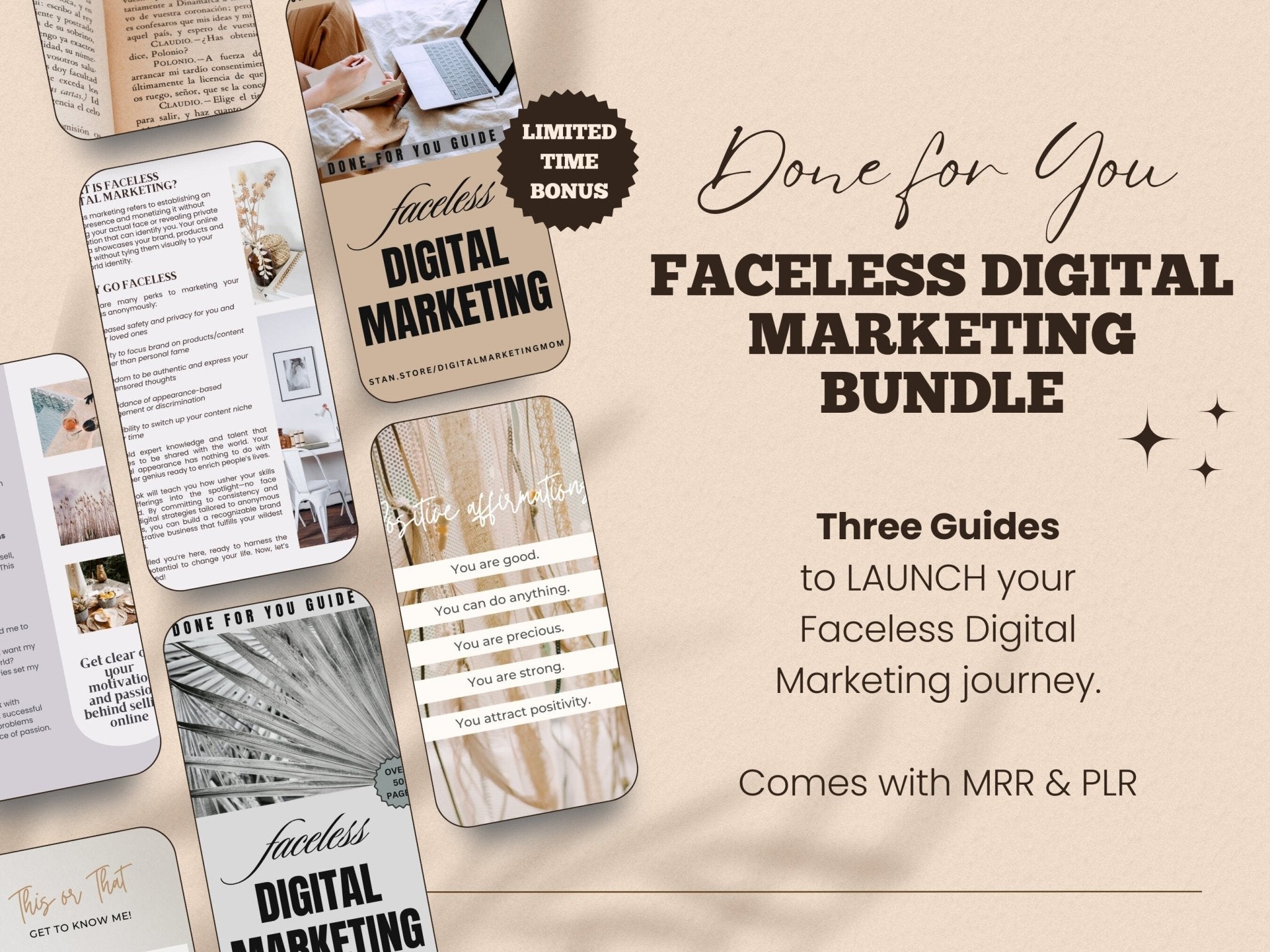 digital marketing, done for you, faceless account, instagram stories