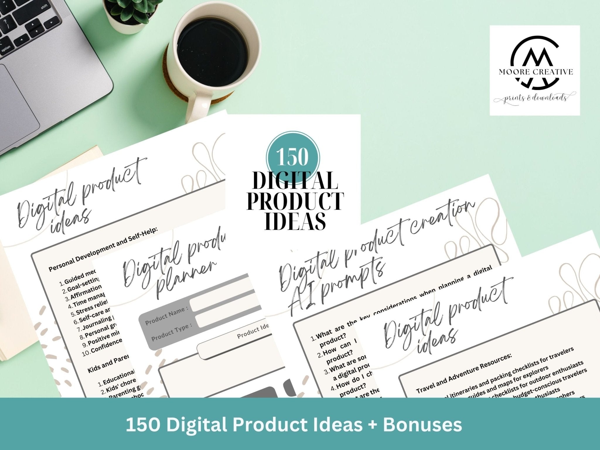 150 digital product ideas