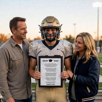 Senior Football Gift for Boys Mom Gift to Son Printable Poem PDF Class of 2027 Senior Night Football Gift Football Mom Poem INSTANT DOWNLOAD