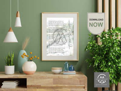 Gone Fishing Poem Printable, Memorial Tribute for Fisherman, Sympathy Gift, Digital Download, Remembrance Art, Bereavement Keepsake, Fishing
