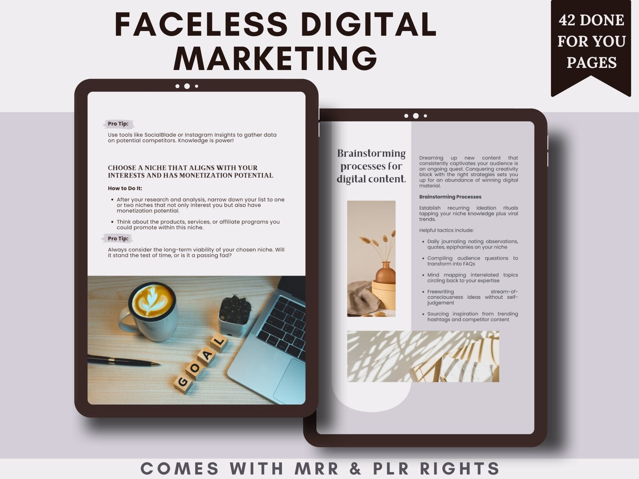 Faceless digital marketing guide