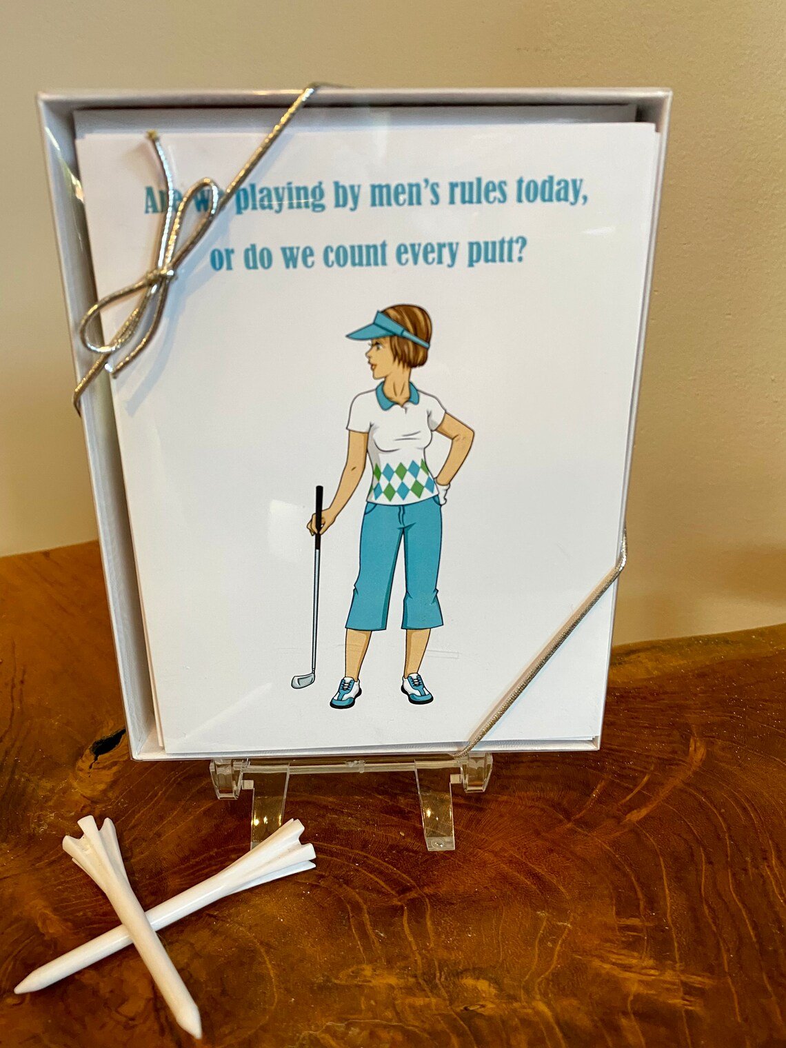 golf, ladies golf, note cards, golf note cards, women golf gifts