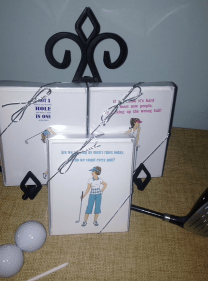 golf note cards for women