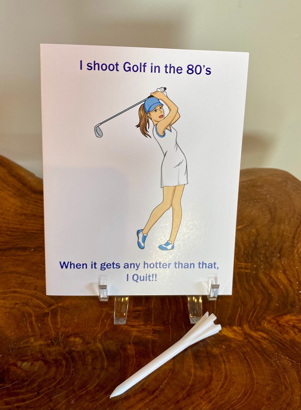 Ladies Golf them note cards