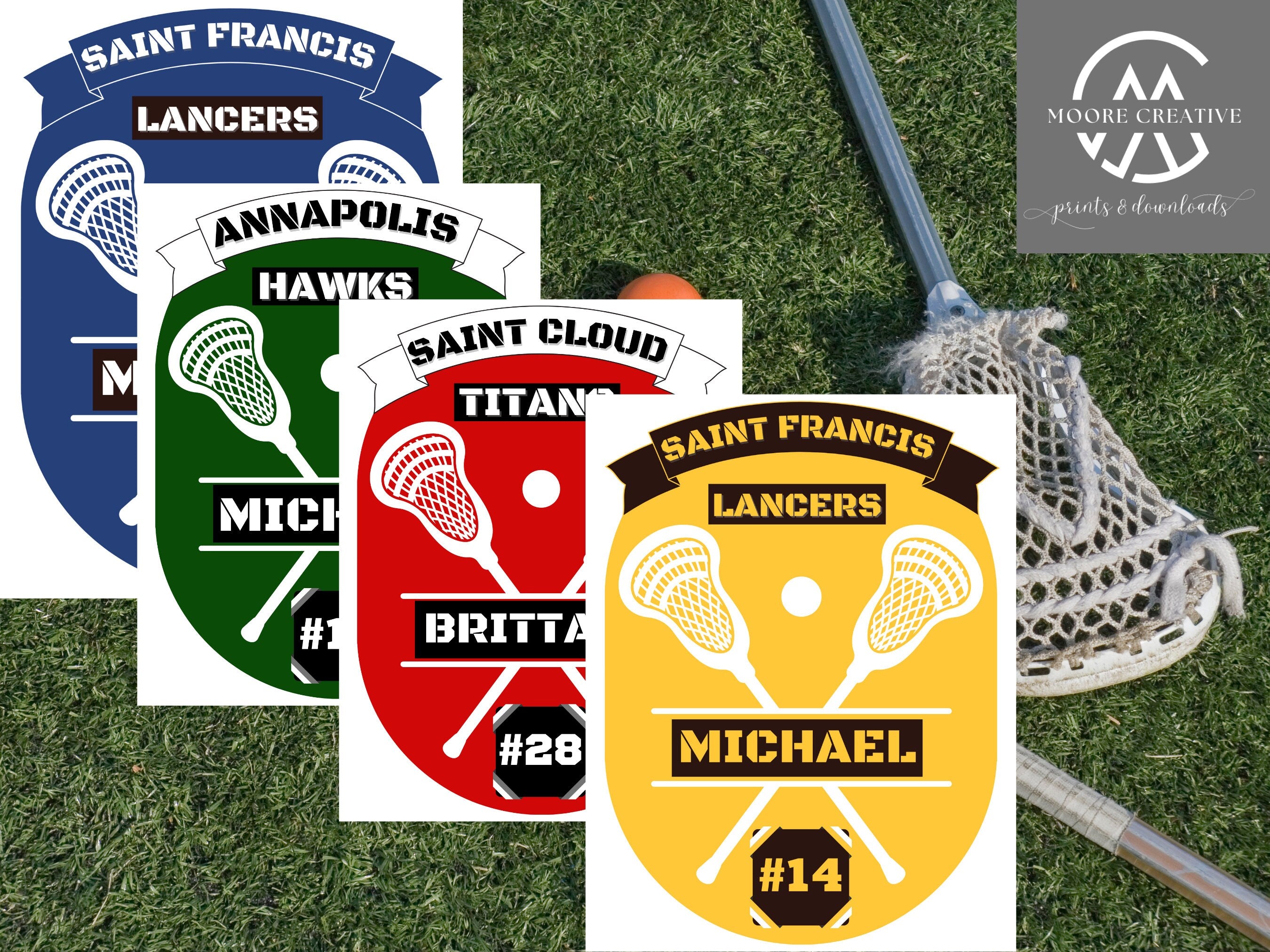 Custom Hotel Signs Personalized Gift, Customized Lacrosse Travel Team Signs, Team Name, Player Name, Number, lacrosse Sticks, Locker Signs