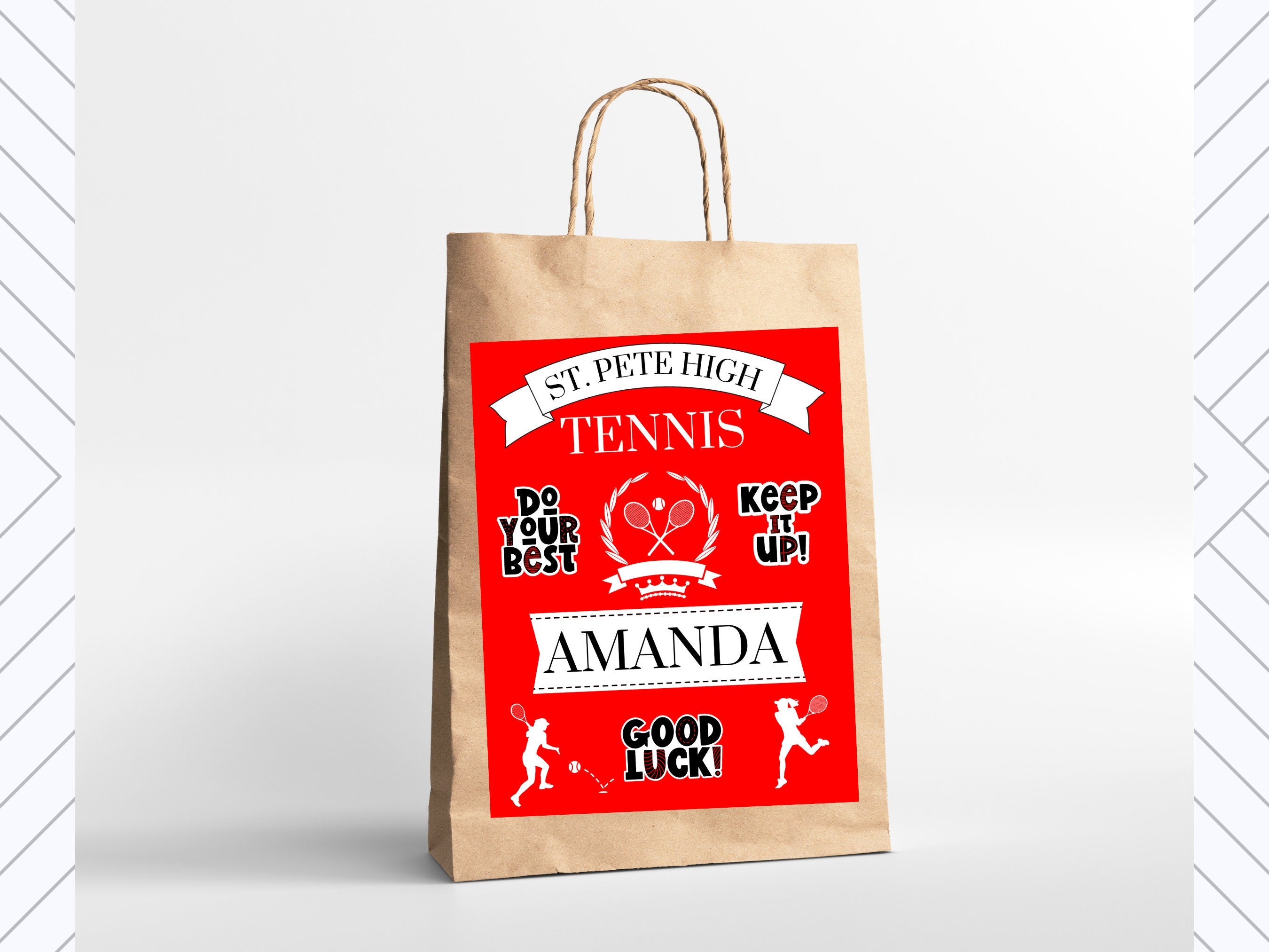 Tennis Signs Team Spirit Tournament Decoration Hotel Sign Personalized Tennis Gift, Player Name, School or Mascot, Girls Tennis, Boys Tennis