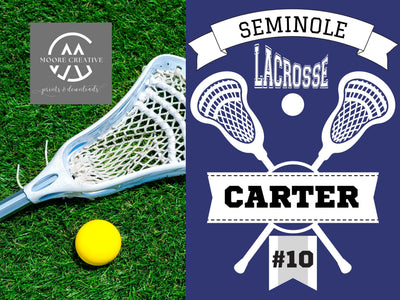 Lacrosse Locker Signs Tournament Hotel Signs Lacross Personalized Lacrosse Gift Customized, Player Name, Jersey Number, Team Name Signs Gift