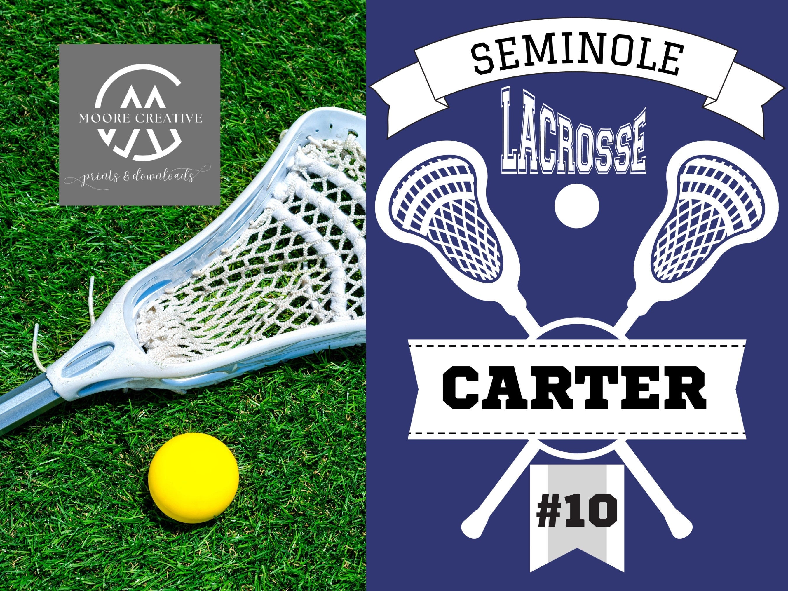 Hotel Door Signs Lacrosse Tournament Decoration Hotel Signs Lacross Personalized Lacrosse Gift Customized, Player Name, Jersey Number, Team