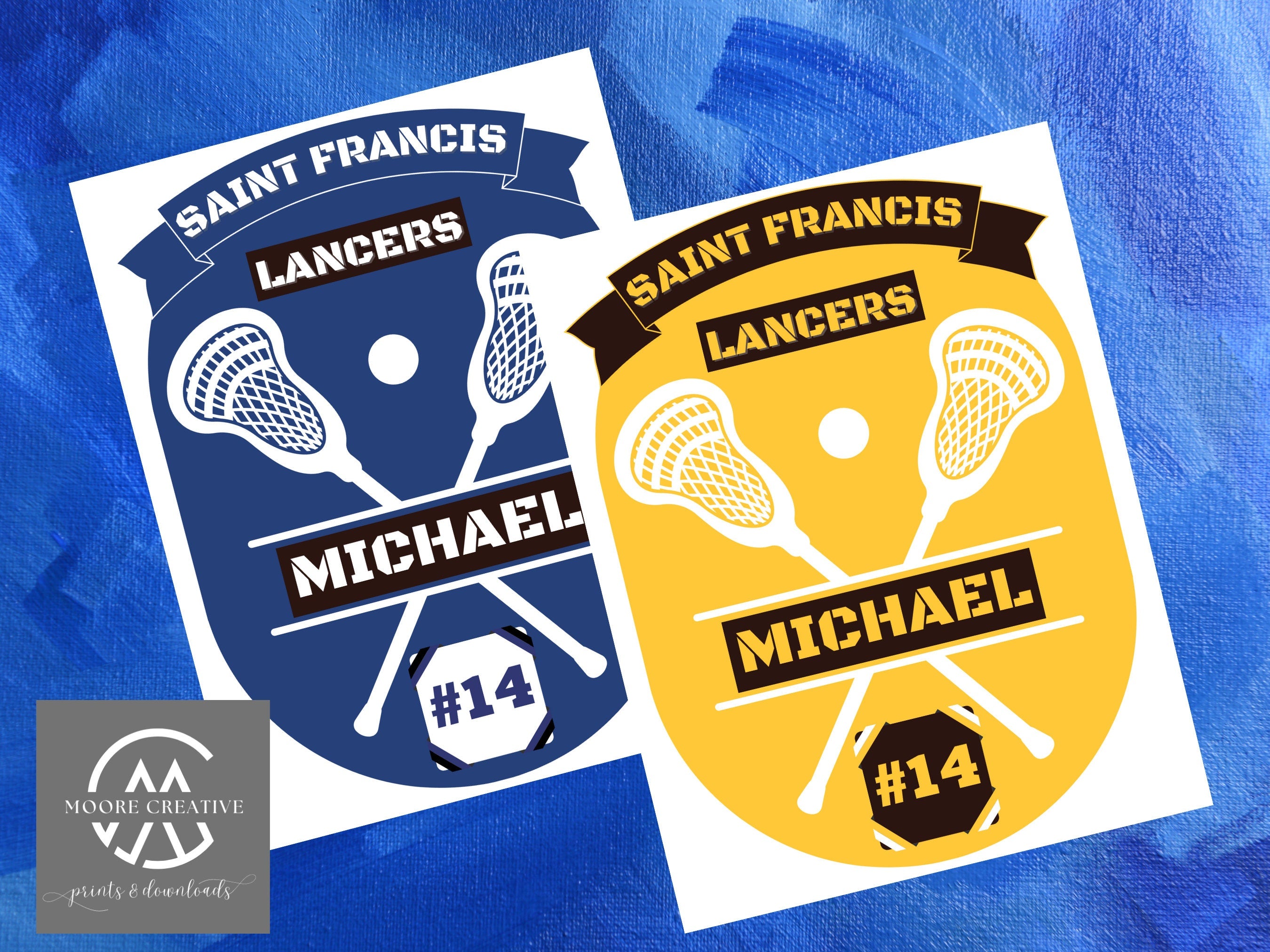 Custom Hotel Signs Personalized Gift, Customized Lacrosse Travel Team Signs, Team Name, Player Name, Number, lacrosse Sticks, Locker Signs