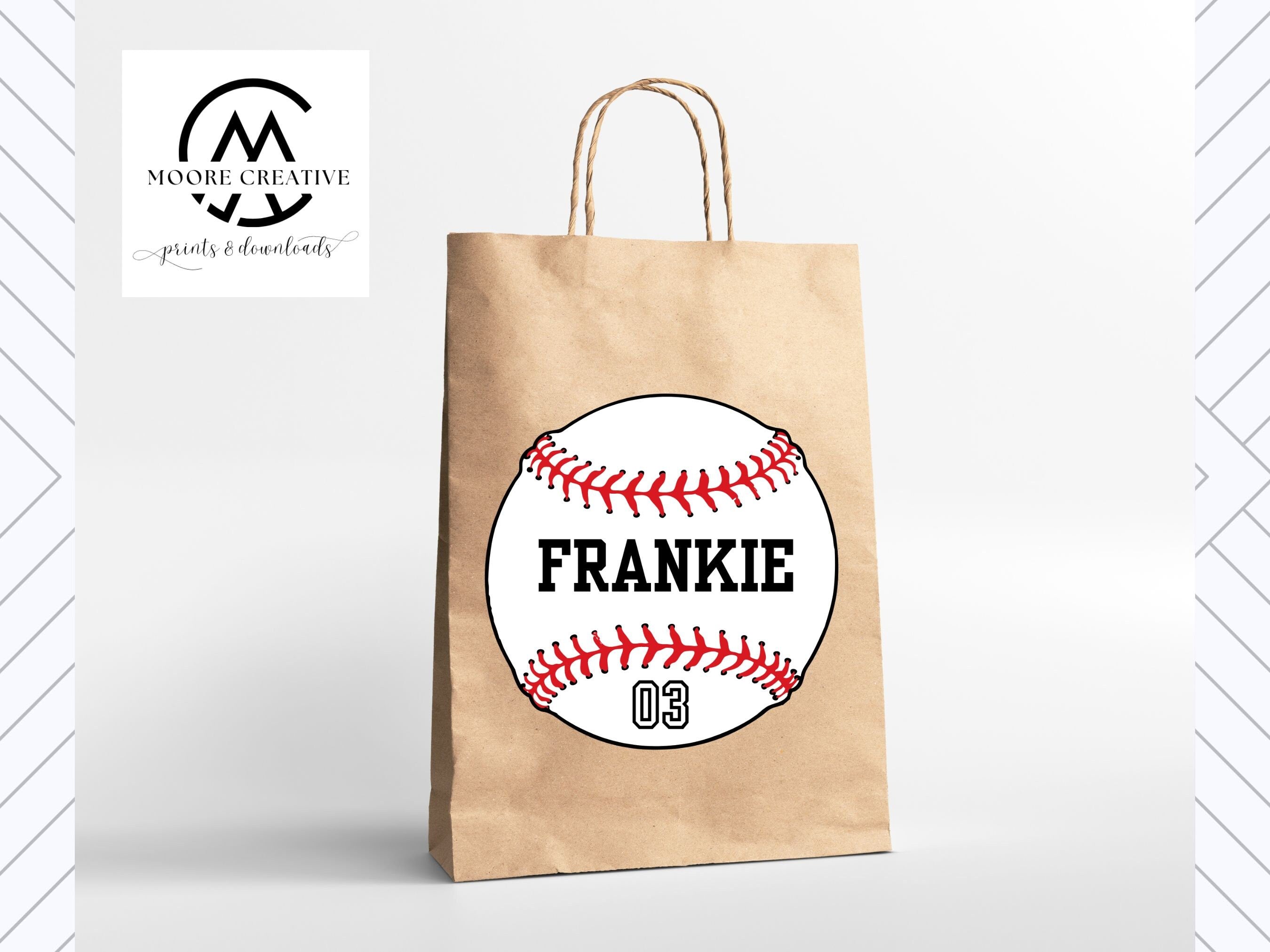 Personalized Baseball Bag Tags Done for You Custom Favor Tags Baseball Team Name Baseball Number Baseball Colors Team Name 5 Inch Qty 12