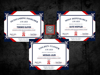 Award Certificates, Printable awards, sports awards, sports printables, sports certificates, baseball certificate, baseball awards, t ball