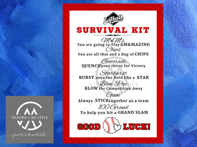 Softball Name Tag SVG, Printable Gift Tags Softball, Good Luck Softball Gift Tag, Softball Gift Bag Tag, Softball Tags Survival Kit, Luck