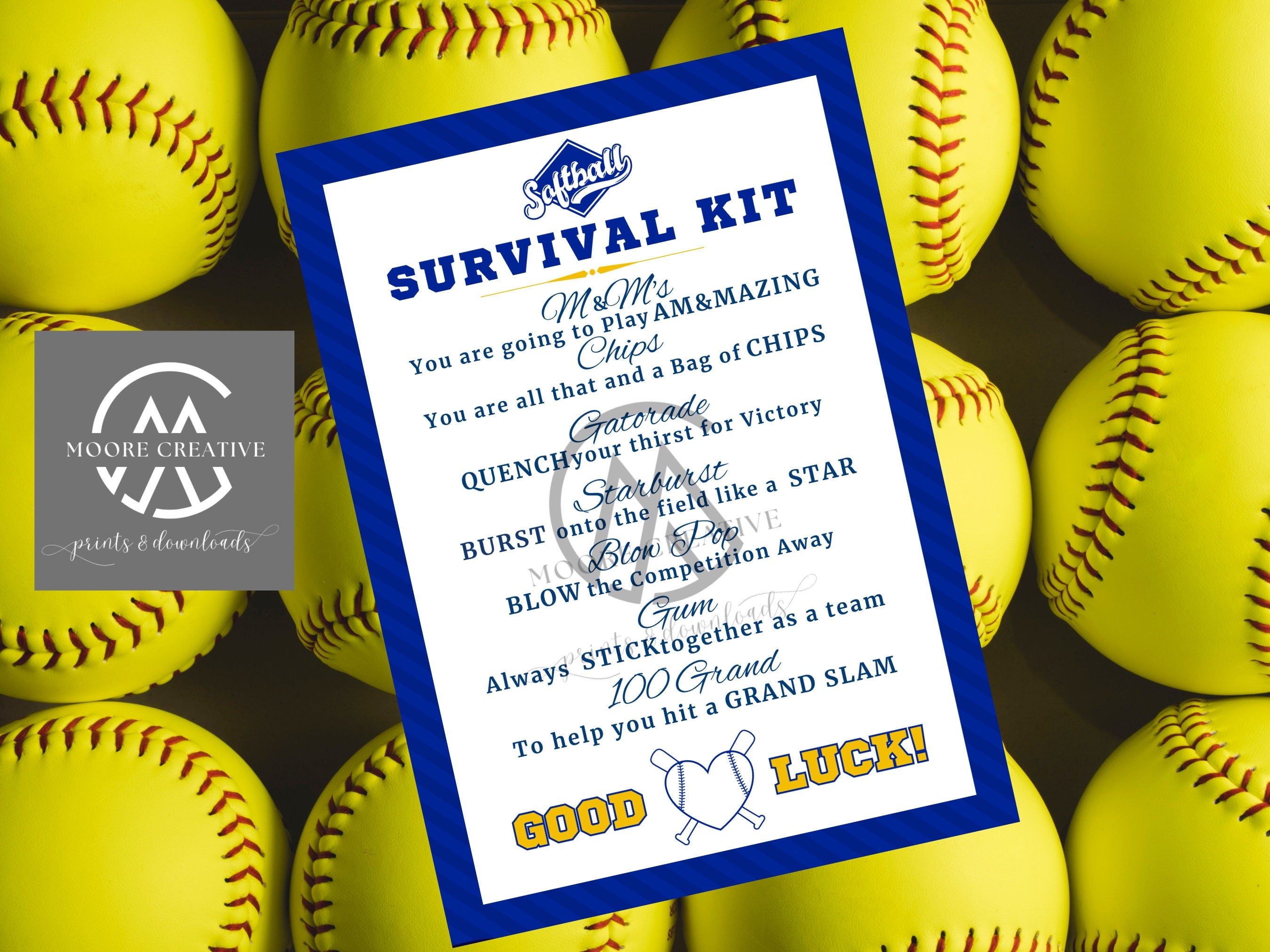 Survival Kit Softball, Softball Tags Survival Kit, Softball Team,Snack Bag Print, Team Game Day Snack Softball Tournaments, Instant Download