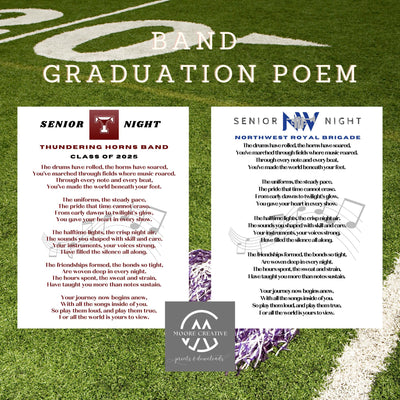 Marching Band Senior Night Gift Ideas Band Gifts Band High School Band Marching Band Gifts Senior Chorus Gifts Choir Class of 2027 Band Mom
