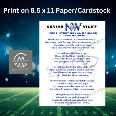 Marching Band Senior Night Gift Ideas Band Gifts Band High School Band Marching Band Gifts Senior Chorus Gifts Choir Class of 2027 Band Mom
