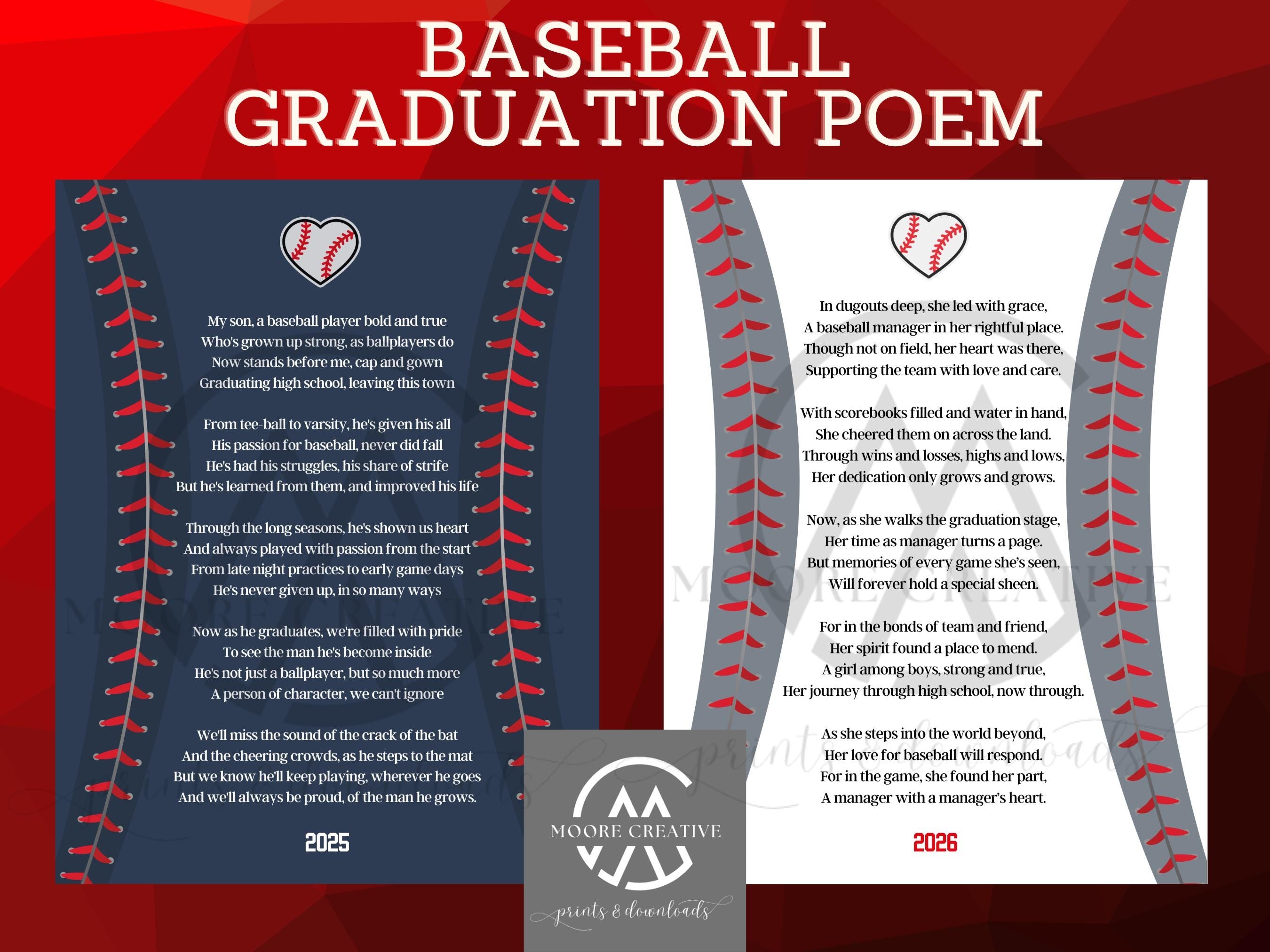 Senior Mom Baseball My Son Grows Up Poem Baseball Gift Graduation Baseball Senior Night Gifts Team Baseball Gift Custom Baseball High School