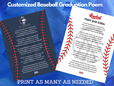 Baseball Gifts for Seniors Custom Baseball Player Senior Night Gift High School Baseball Baseball Team Gifts Graduation Gift Idea 2027 Bball