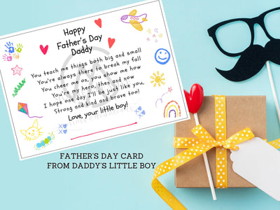 All About Dad Father's Day Fill In Card Preschool Craft All About My Daddy Son Fathers Day Idea Daddy's Little Boy Poem Instant Download